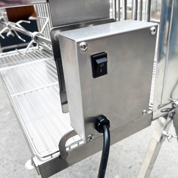 Vertikalgrill 70 Edelstahl mit zwei Grillmotoren